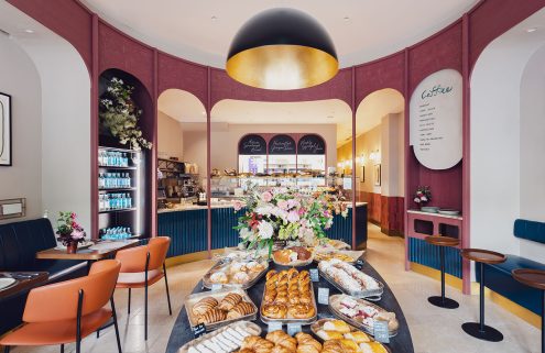 This Wes Anderson-style London bakery is inspired by Georgian banqueting traditions