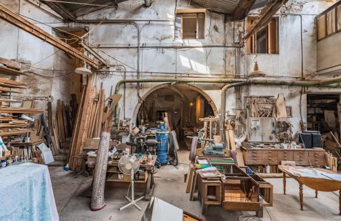 A rugged carpenter’s workshop lists for €700k near the French Riviera