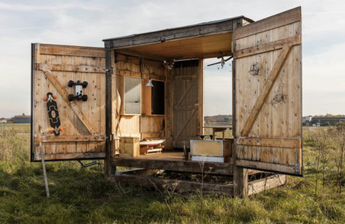 Rustic pavilion by designer Anders Hermansen hits the market