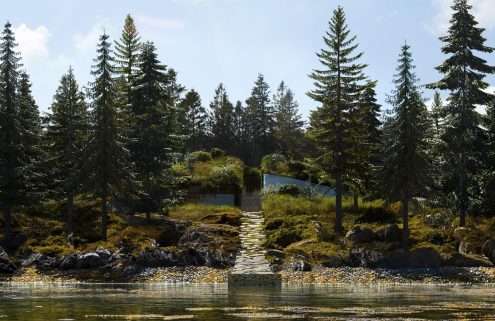 An island off the coast of Nova Scotia is up for auction – and it includes plans by Bjarke Ingels
