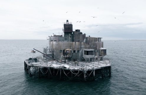 A decommissioned English sea fort is up for auction