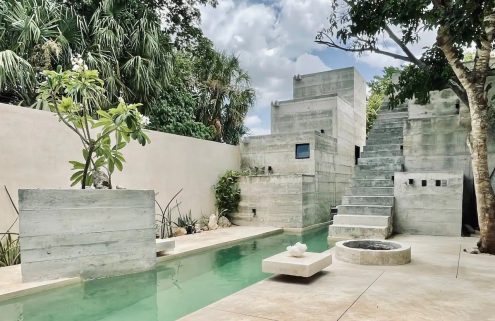 Maya temples inspired this brutalist Merida villa by Ludwig Godefroy