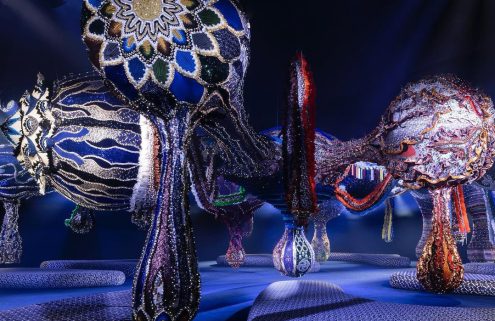 Dior taps Joana Vasconcelos to create its mythological AW23/24 set from sculptural fabrics