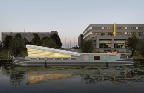 A floating church has moored in East London’s Hackney Wick