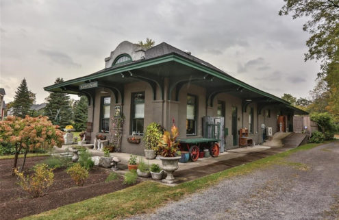 Converted train station in Upstate New York lists for $395,000