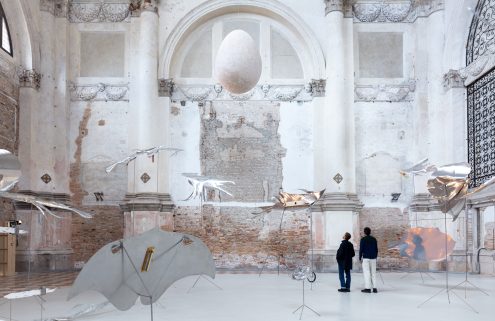 Petrit Halilaj and Álvaro Urbano create a whimsical universe inside a Venetian church