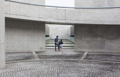 Andy Donohoe photographs the concrete curves of Tadao Ando’s Sayamaike Museum