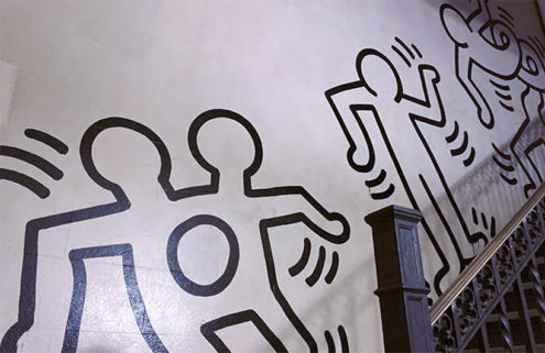 An 85-ft-long Keith Haring mural heads for auction after being chiselled from a wall