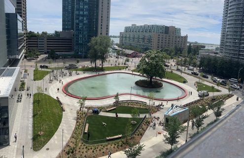 Toronto’s heart-shaped Love Park opens to the public