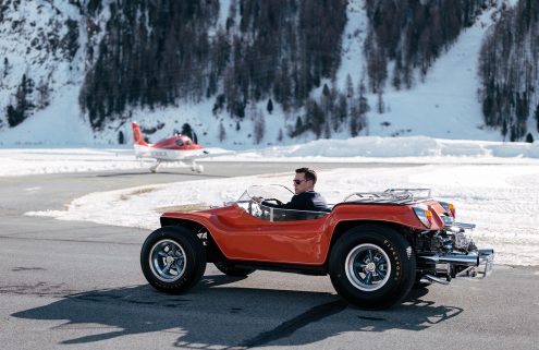 Meyers Manx’s iconic dune buggy swapped sand for snow at The ICE St Moritz