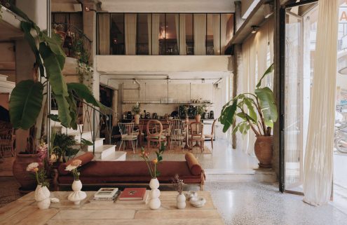 This Athens hotel leans into its industrial history through its tactile interiors