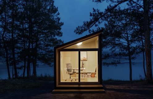 Work from home becomes work from the wilderness with this plug-and-play pod