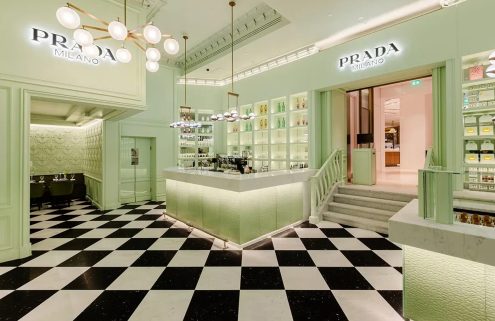 Prada’s instagrammable cafe pops up inside Harrods, London