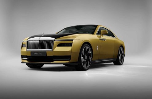Rolls-Royce reveals its gold-hued electric car