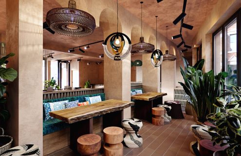 Tatale’s earthy interiors tell a story of African craft and futurism
