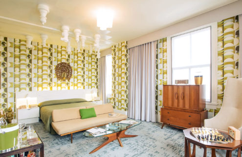 Spend the night in a maximalist hotel room inspired by ‘The Queen’s Gambit’