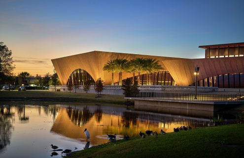 David Adjaye’s biophilic Winter Park library complex opens in Florida